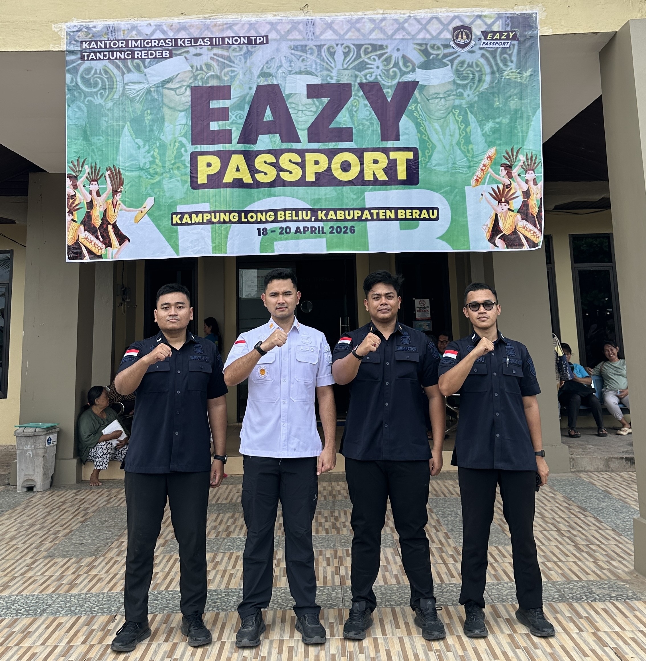 Jangkau Wilayah Terpencil, Imigrasi Tanjung Redeb Hadirkan Layanan Eazy Passport di Kampung Merasa dan Long Beliu